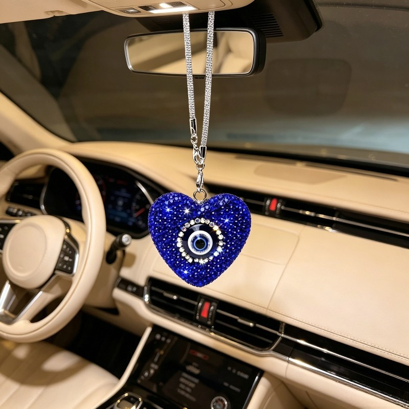 Car Accessories Evil Eye - Kreatywna zawieszka do samochodu z diamentami,