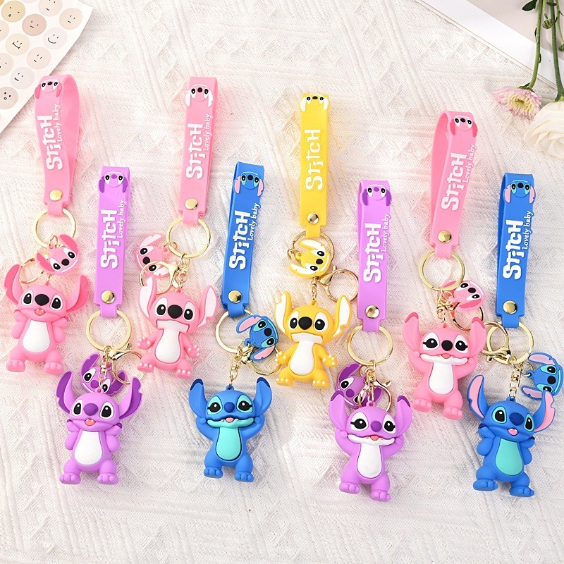 Car Accessories Girly - Urocze zabawki Lilo i Stitch, breloczek,