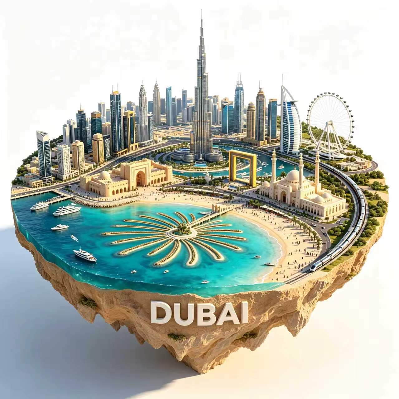 Car Accessories Dubai - Magnesy na lodówkę Dubaj, metalowe, ze