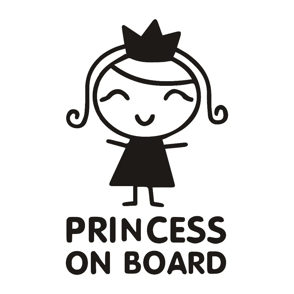 Car Accessories Girly - Naklejki samochodowe osobowość księżniczka na pokładzie