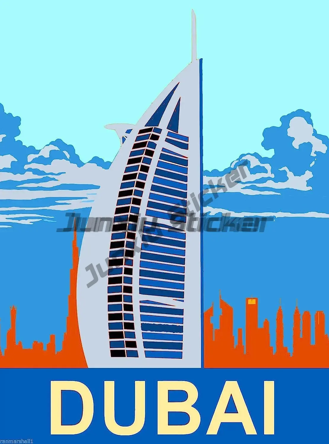 Car Accessories Dubai - Naklejki samochodowe z flagą UAE Dubaj,