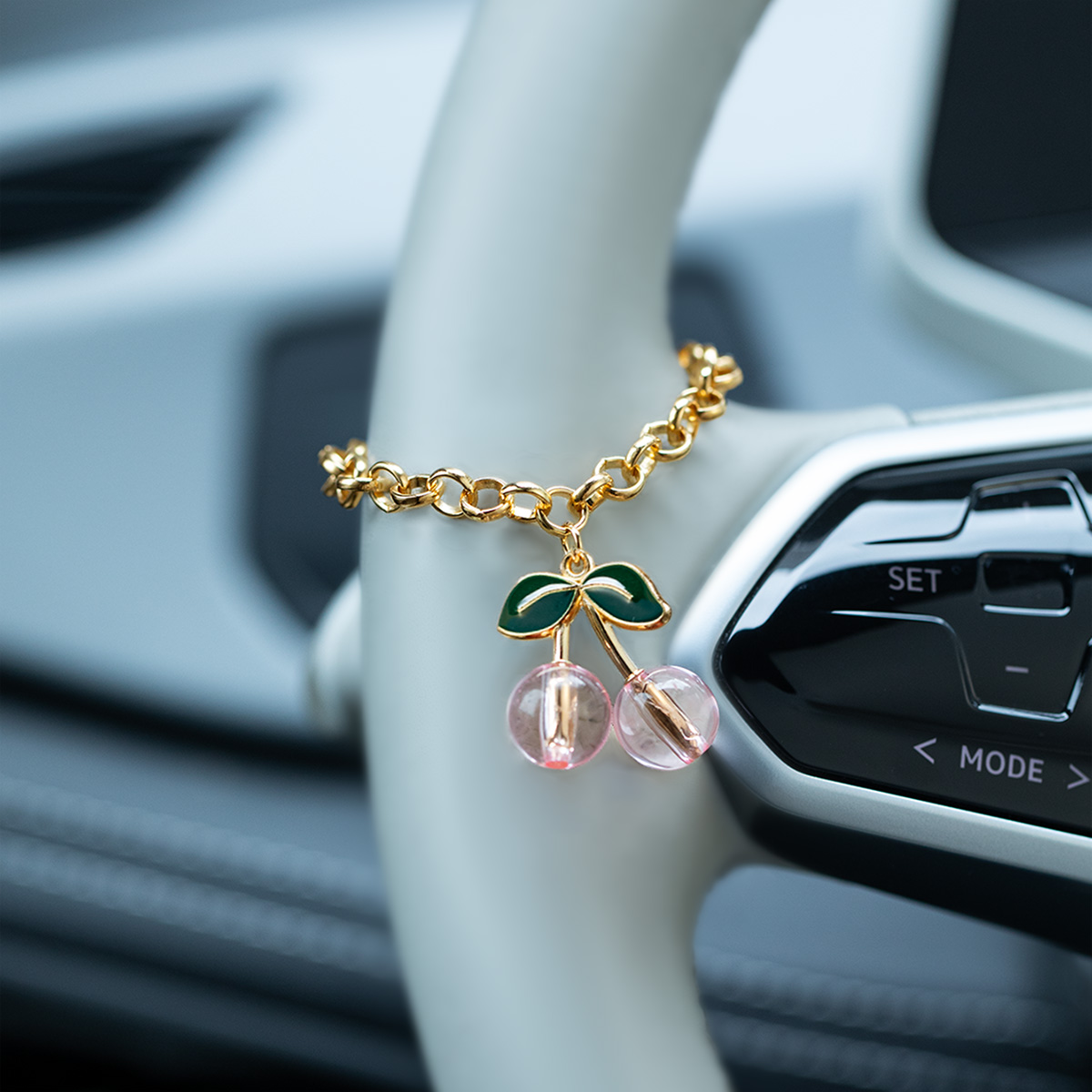 Car Accessories Evil Eye - Lekki luksus, przezroczysty łańcuszek dekoracyjny na