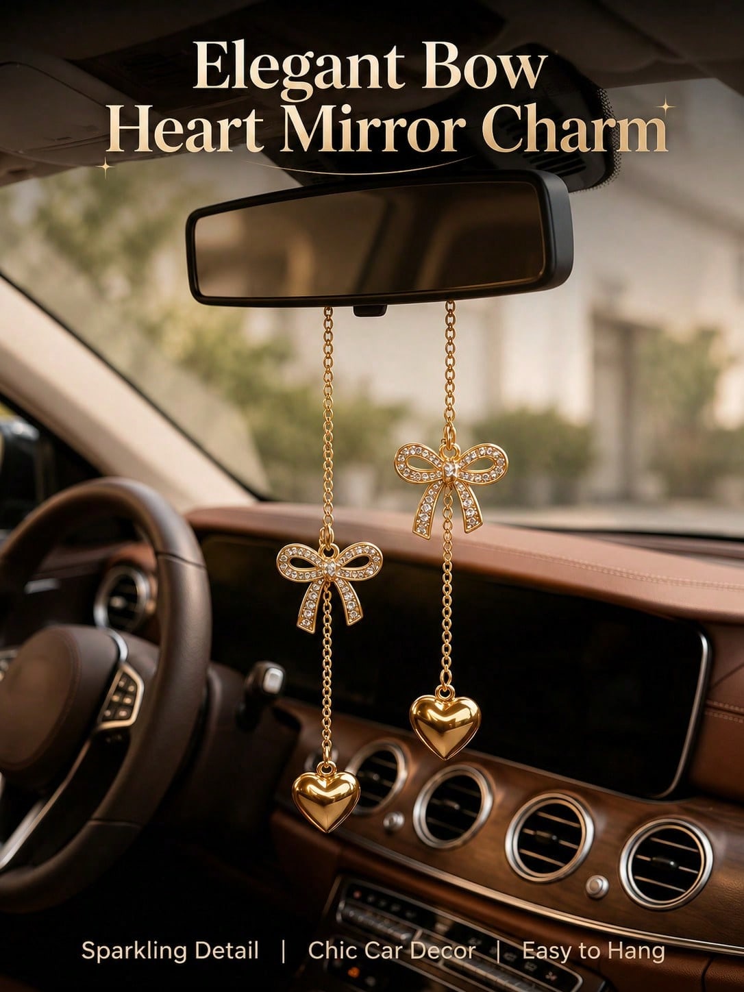 Złoty łańcuszek z kryształkami – Car Accessories Evil Eye recenzja i cena